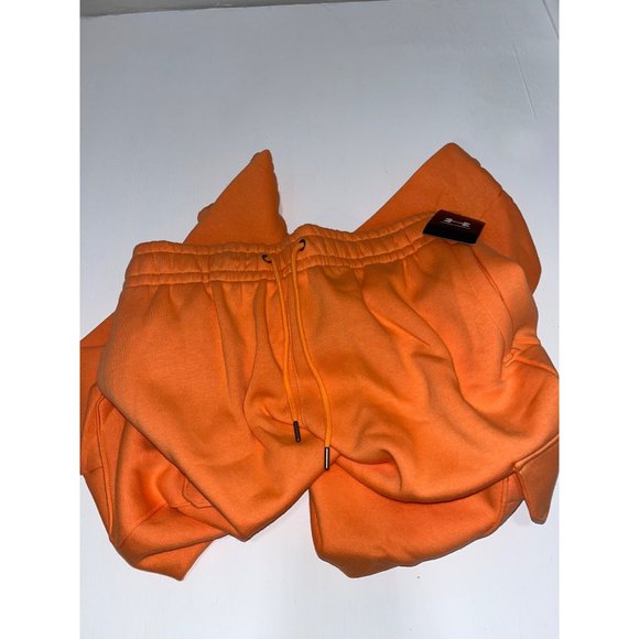 Under Armour Women's Playback Essential Fleece Cargo Jogger Sweatpants, Orange S - Picture 5 of 5